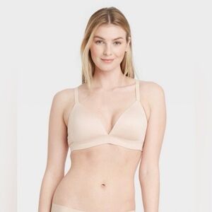Auden Pink Wireless Bra with Molded Cups